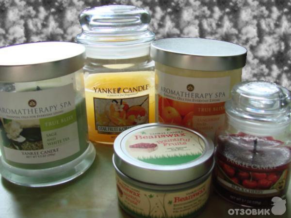 yankee candle свечи, мой набор