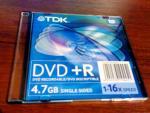 Диск TDK DVD+R 4.7Gb 16x фото