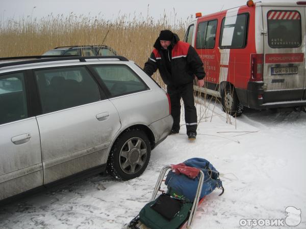 моя ауди на льду чудского